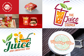 design fastfood restaurant, bakery, coffee shop or cafe logo