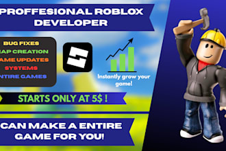 script, update and build roblox games