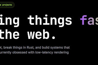 develop a high performance web application