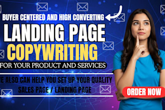 write high converting sales page copy for sales funnel and landing page