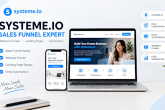 systeme io sales funnel systemeio webinar sales funnel automation landing page