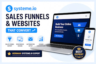 be your german systeme io expert systeme io sales funnel website in systeme io