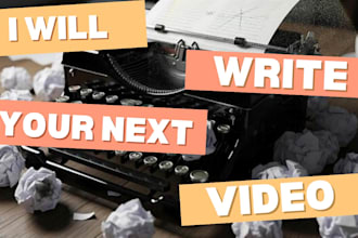 research and write your youtube script