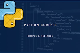 crearé scripts en python para automatización, datos y tareas