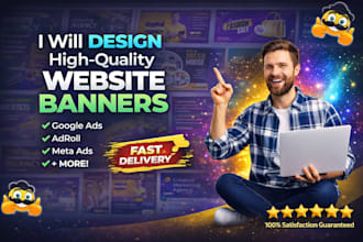 design website banner, web slider, and shopify banner