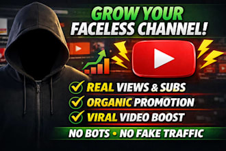 shoutout your youtube faceless channel with USA real views and subscribers