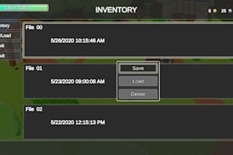 add save load system menus and UI logic to your visual novel