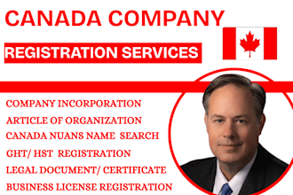 incorporate canada company registration, canada company formation, gst, hst, bn