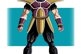 create fanart of your dragon ball oc