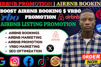promote and market your airbnb listing, vrbo with SEO to boost bookings