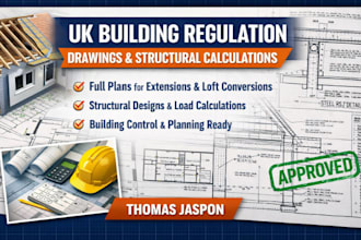 prepare UK building regulation drawings and structural calculations