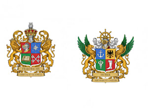 design vintage regal heraldic family crest coat of arms logo