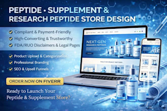 peptide website peptide store supplement store nutraceutical store health store