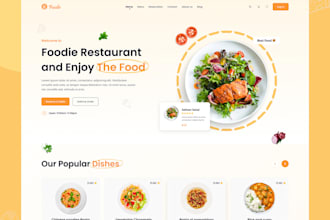 build food ordering platform, cafe, bakery, restaurant website and food website