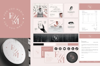 design business logo, brand identity and branding kit