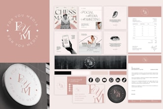 design business logo, brand identity and branding kit