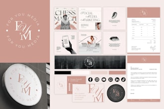 design business logo, brand identity and branding kit