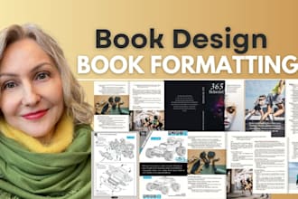 do amazon KDP book formatting, kindle or paperback typesetting and book design