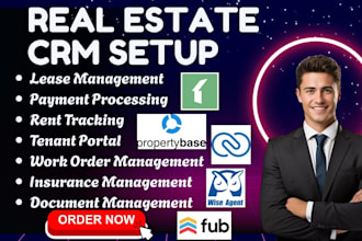 setup real estate CRM buildium propertybase follow up boss wise agent zoho CRM