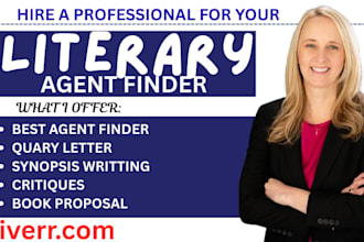 submit your book to active literary agents, write query letter and synopsis
