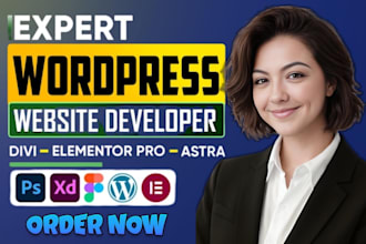create divi wordpress website,divi website design or redesign with divi theme