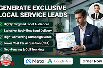 generate exclusive local service leads using facebook and google ads