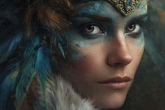 draw anime, realistic portrait or dnd character