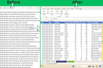 convert PDF or bank statement to excel manually