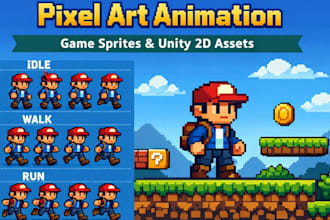 pixel art character animation game sprites pixel art assets unity 2d assets