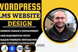 develop and customize wordpress lms website with learndash, learnpress, wplms