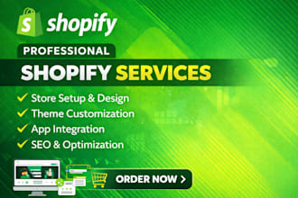 fix shopify issues, customize themes,or build a complete store