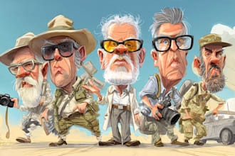 draw a caricature, cartoon caricatures
