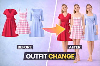 create realistic ai outfit change and virtual try on images