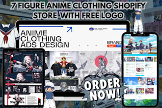 build anime clothing shopify manga otaku store anime merch streetwear website