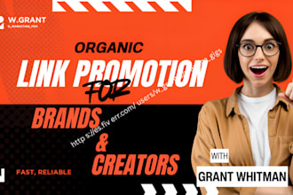 boost your brand or content with targeted organic link and share link promotion