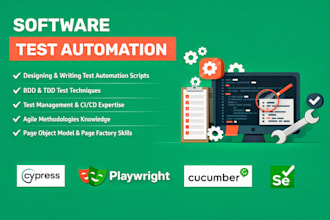 automation and manual QA tester, selenium, playwright, cypress, API testing