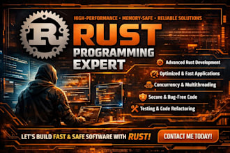 develop any rust programming projects and tasks