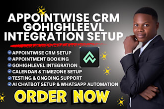 setup appointwise gohighlevel crm automation workflow landing page sales funnel