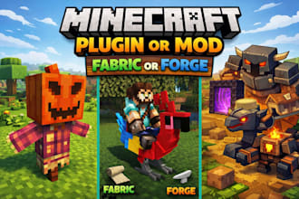 develop minecraft plugin or mod for fabric or forge