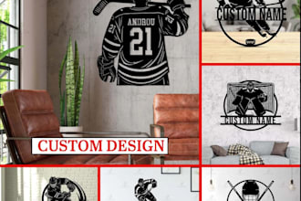 do customizable sports hockey team logo design