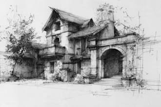 sketch your house or building