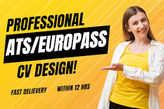 create professional europass cv ats friendly cv build make cover letter uk usa