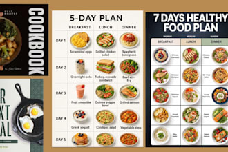 create design format cookbook meal plan for weight loss or healthy living