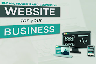 design a clean and modern one page website