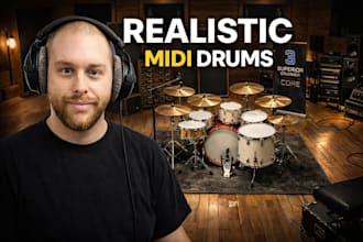program realistic, human like midi drums for your project