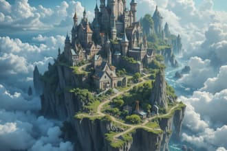 draw fantasy map drawing or game map