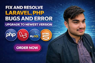 fix php laravel errors and develop custom web applications