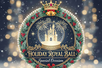 design a festive holiday and special occasion logo for your event or brand