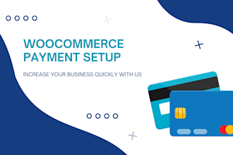 the setup payment gateway for woocommerce
