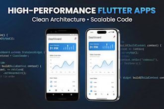 build a high performance flutter app with clean architecture and scalable code